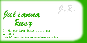 julianna rusz business card